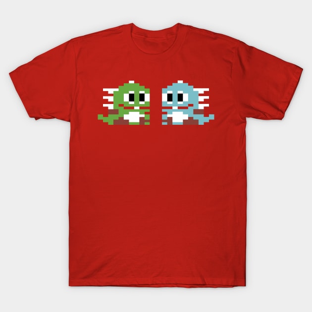 Bubble Bobble T-Shirt by Retro8Bit Fashion Store